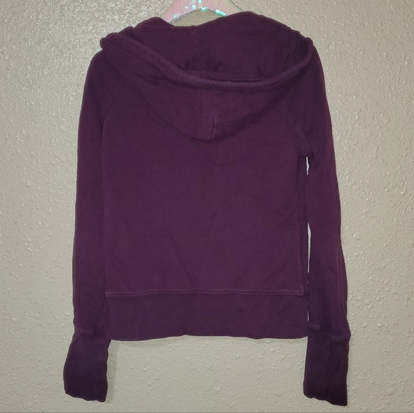 ●SOLD● Women's American Eagle Pullover Hoodie - Purple Wine and Brown - Picture 2 of 7
